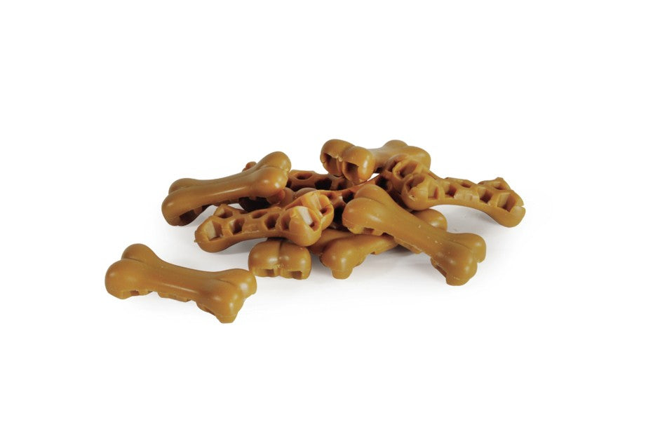 Snack ossetti Camon latte e miele per cani adulti, forma masticabile con alveoli, formato medio Snack ossetti Camon latte e miele per cani adulti, forma masticabile con alveoli, formato medio